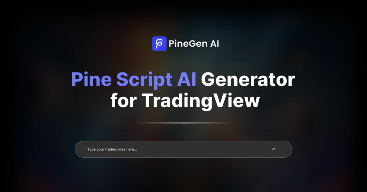 Pine Script AI Generator for TradingView | PineGen AI